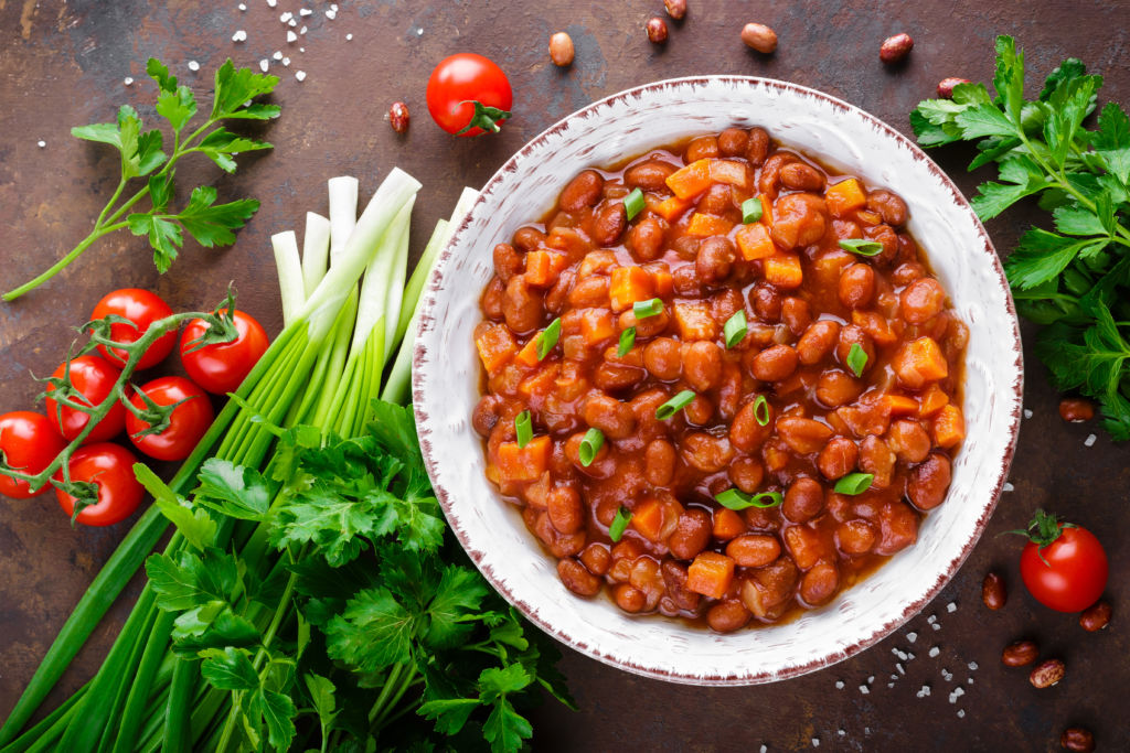 Spicy bean stew