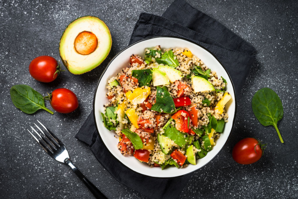 Quinoa and vegetable salad: for a hearty meal